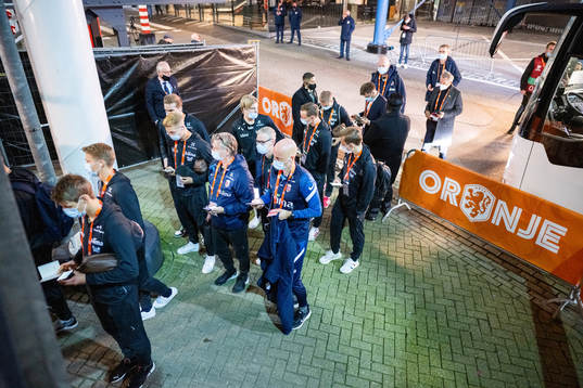 Ståle Solbakken, head coach of Norway, arrives