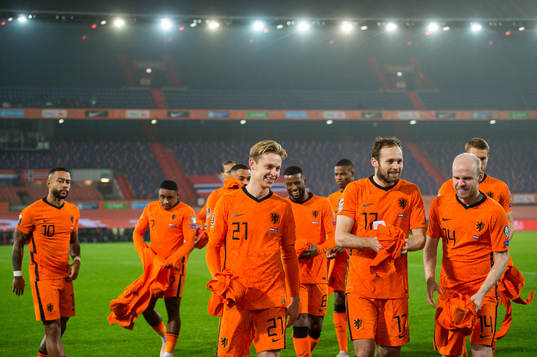 Frenkie de Jong, Daley Blind annd Davy Klaassen of