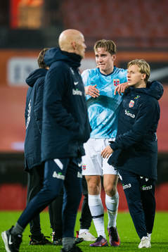 Kristian Thorstvedt of Norway looks dejected