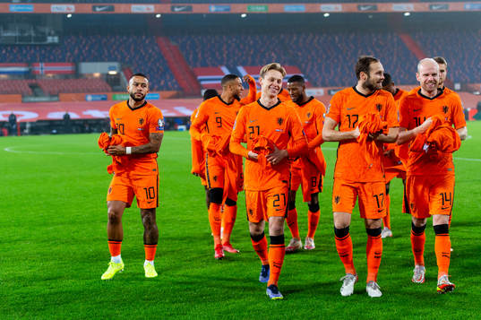 Memphis Depay, Frenkie de Jong, Daley Blind and Davy