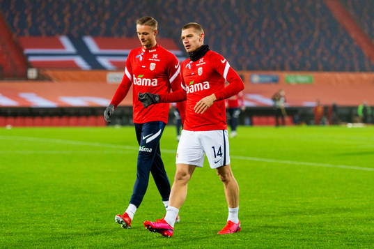 Stian Gregersen and Julian Ryerson of Norway