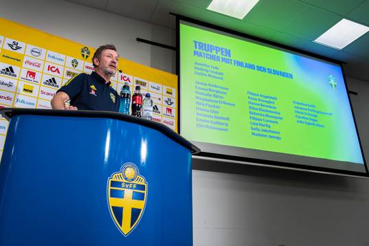 Head coach Peter Gerhardsson of the Swedish women’s