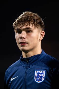 Callum Doyle of England at lineup
