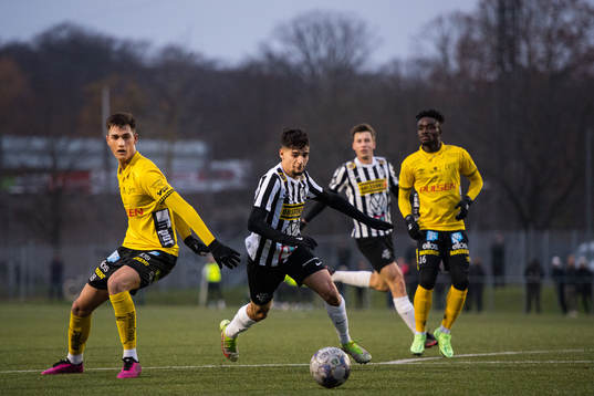 Elfsborgs Amer Jusic och Landskronas Osama Khattab