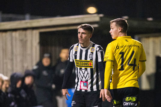 Landskronas Hampus Ferhm och Elfsborgs Jacob Ondrejka