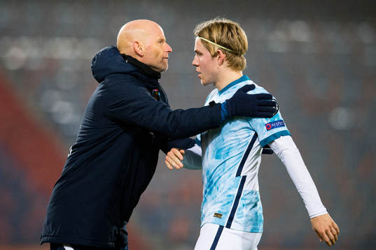 Ståle Solbakken, head coach of Norway and Jens Petter
