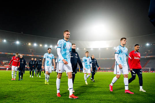 Stian Gregersen of Norway looks dejected