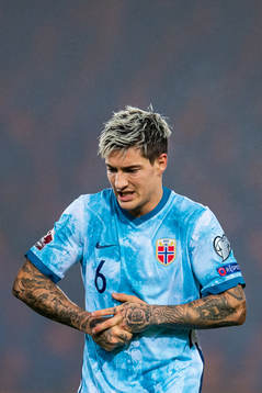 Mathias Normann of Norway in pain