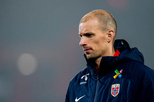Goalkeeper André Hansen of Norway