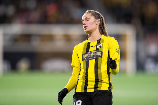 Mille Gejl Jensen of Häcken looks dejected