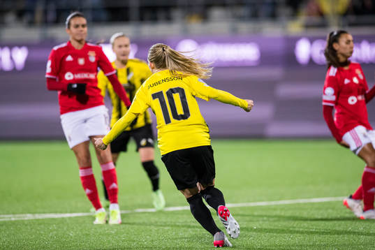 Elin Rubensson of Häcken celebrates