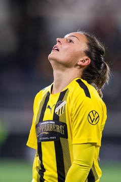 Johanna Rytting Kaneryd of Häcken looks dejected