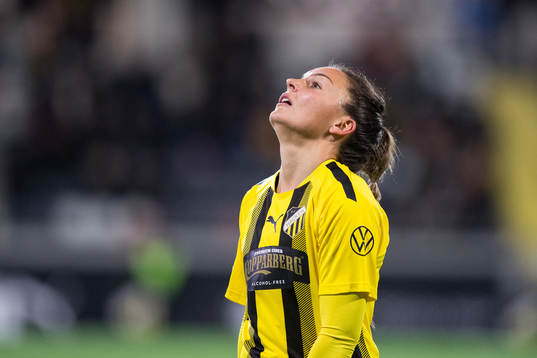 Johanna Rytting Kaneryd of Häcken looks dejected