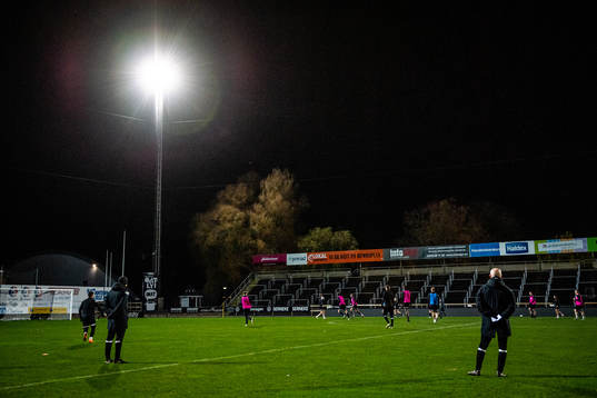 Interiör vy över Landskrona IP