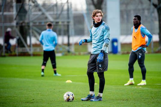under en träning med Malmö FF