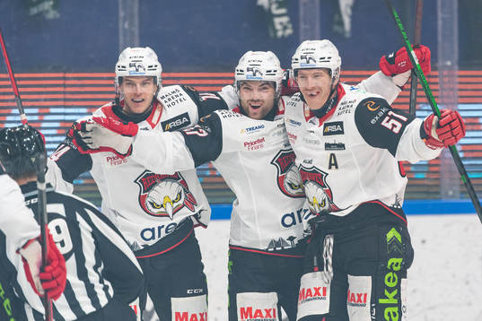 Malmö Redhawks Carl-Johan Lerby och Ponthus Westerholm