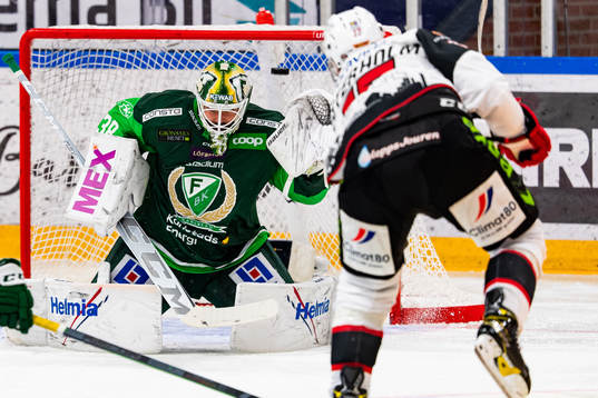 Färjestads målvakt Dominik Furch