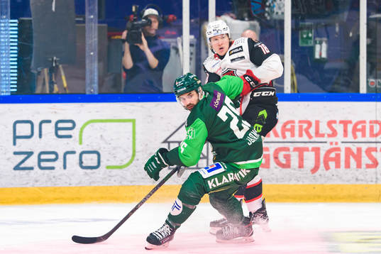 Färjestads Martin Johansson och Malmö Redhawks Marcus