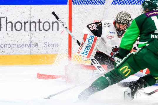 Malmö Redhawks målvakt Oscar Alsenfelt