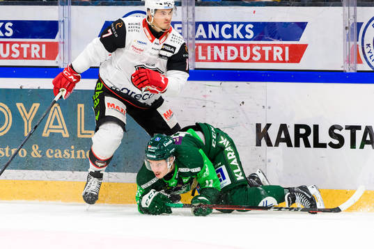 Malmö Redhawks Oliver Lauridsen och Färjestads Joakim