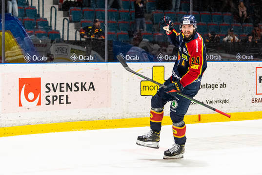 Djurgårdens Ludvig Rensfeldt jublar