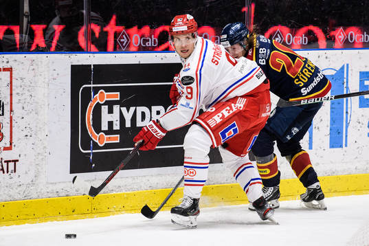 Timrås Didrik Strömberg och Djurgårdens Marcus Sörensen