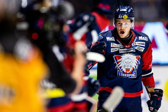 Linköpings Henrik Törnqvist jublar