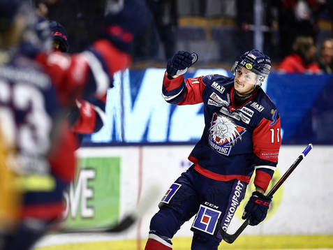 Linköpings Henrik Törnqvist jublar