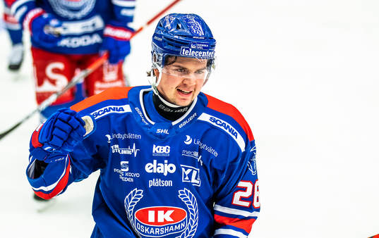 Oskarshamns Lukas Pilö jublar