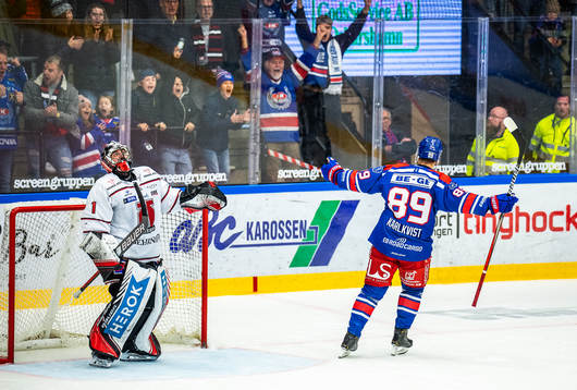 Oskarshamns Patrik Karlqvist jublar