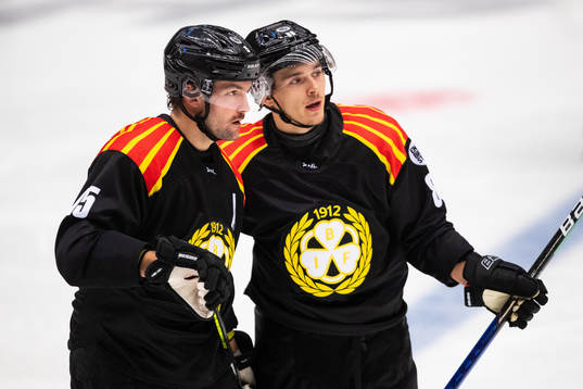 Brynäs Simon Bertilsson och Dmytro Timashov