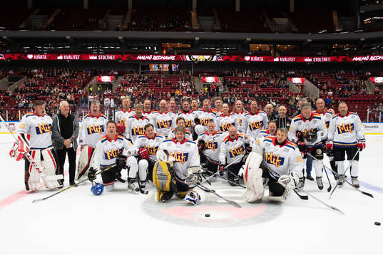 Bläddra bland fler bilder av Ishockey, Uppvisningsmatch veteraner, Malmö Redhawks - Rögle