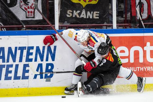 Malmö Redhawks Marcus Sylvegård och Brynäs Kristofer