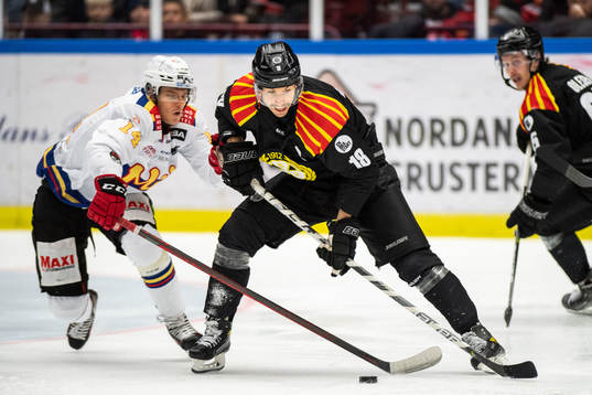 Malmö Redhawks Carl-Johan Lerby och Brynäs Anton Rödin