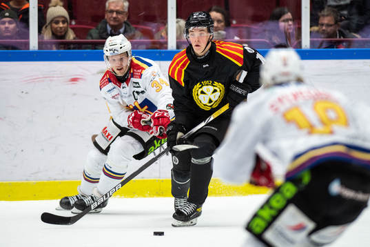 Malmö Redhawks Carl Söderberg och Brynäs Noel Gunler