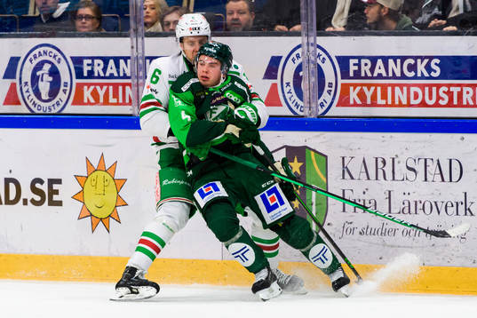 Rögles Tony Sund och Färjestads Oscar Lawner