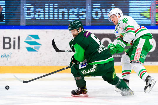 Färjestads Mikael Wikstrand och Rögles Oskar Stål