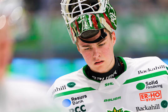 Rögles målvakt Calle Clang deppar