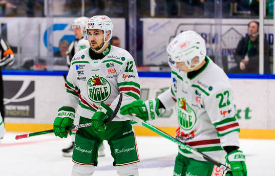 Rögles Brady Ferguson och Samuel Jonsson deppar