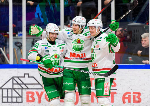 Rögles Ludvig Larsson, Adam Tambellini och Anton Bengtsson
