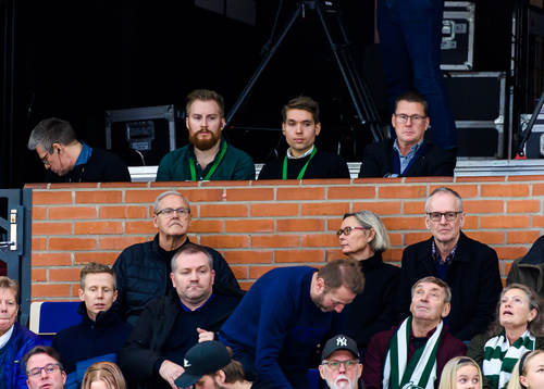 Oscar Burlin och Adam Ståhl och domarchef Tomas Thorsbrink