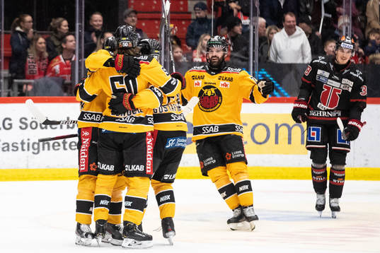 Luleås spelare jublar