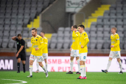 Falkenbergs spelare deppar