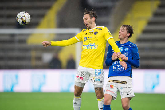 Falkenbergs Tobias Karlsson och Norrbys Robin Strömberg