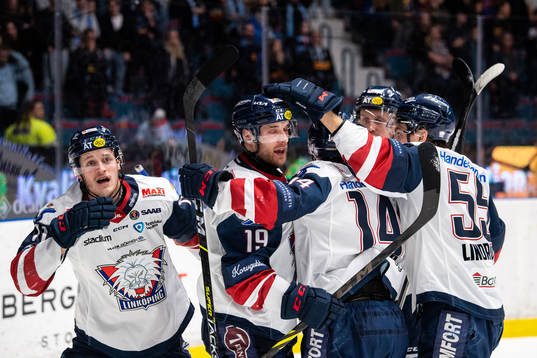 Linköpings Henrik Törnqvist jublar