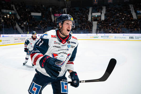 Linköpings Henrik Törnqvist jublar