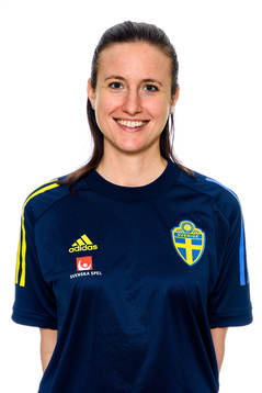 Fysioterapeut Lisa Alm i F15-landslaget