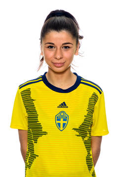 Mikaela Stojanovska i F15-landslaget