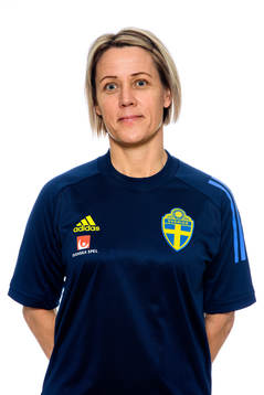 Målvaktstränare Maria Busk Madland i F15-landslaget