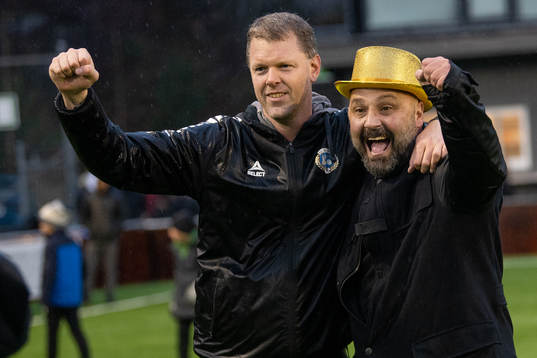 Utsiktens manager Bosko Orovic (th)